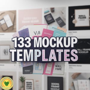 133 Etsy Listing Mockups Bundle | Editable Canva Templates for Digital Products & Etsy Product Images