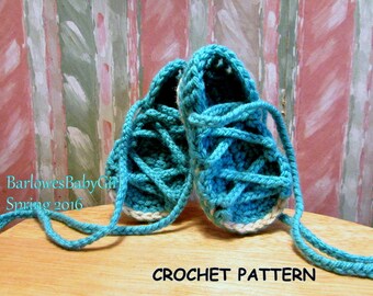 Crochet Sandal Pattern/ My Little Gladiator's Sandal/ Baby Lace Up Sandals/ Summer Shoes/ Baby Beach Shoes/ Instant Digital Download