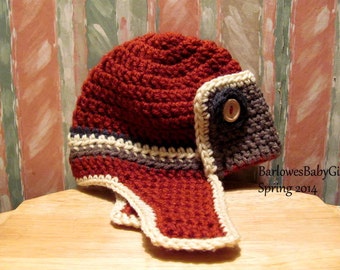 NEW  Pattern - Crochet Aviator Hat -C102 - Instant Download