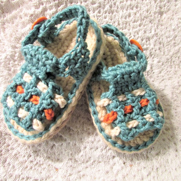 NEW Crochet Sandal PATTERN/ Baby Sandal Pattern/ Summer Baby She Pattern/ PDF Instant Download/ Crochet Baby Pattern