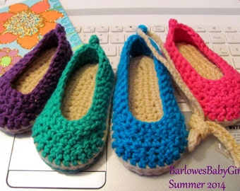 NEW Pattern Crochet Espadrilles - Instant Download