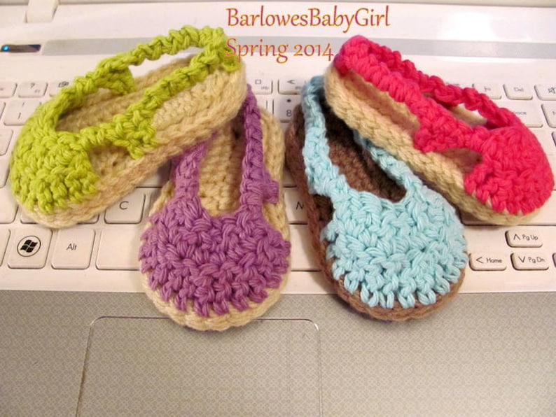 NEW Pattern Crochet Sling Back Girl/'s Sandal Digital Download Pattern