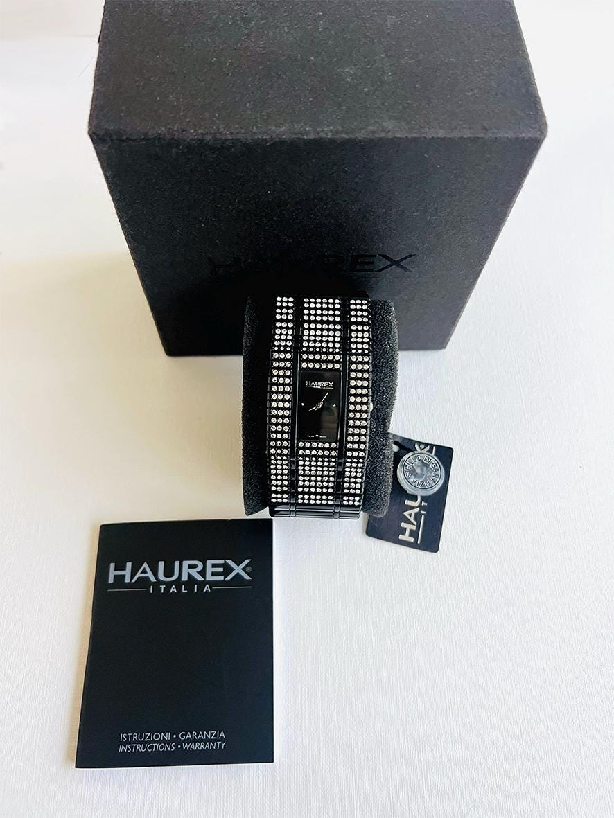 Zegarek damski Haurex Italy „Honey” – kryształowy pierścień  display picture 2