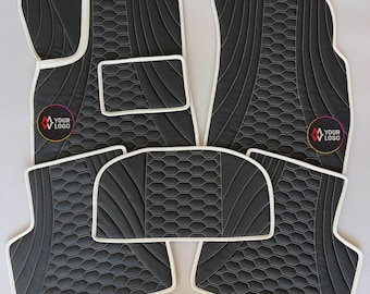 Alfombrillas para Audi S Line (A1, A3, A4, A5, A6, A7, A8, S, RS y Q) - Alfombrillas personalizadas - Alfombrillas de lujo para todos los coches - Alfombrillas de piel