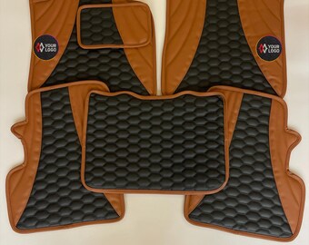 Alfombrillas de piel para coche - Ajuste personalizado para Mercedes - Bordado personalizado - Alfombrillas para coche - Alfombrillas personalizadas para coche - Alfombrillas personalizadas -
