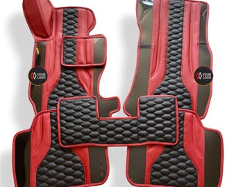 Alfombrillas BMW para X5, X3, X7, Serie 3 y Serie 5. Alfombrillas de cuero personalizadas con costuras de diamante de primera calidad. Accesorios interiores.