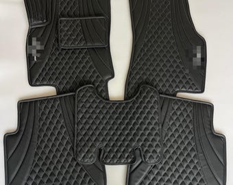 Luxury Leather Car Floor Mats – Universal Waterproof Auto Carpets with Custom Logo, Non-Slip Durable Mats for Cars, SUVs & Trucks
