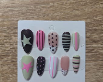 Send Me Your Design - 100% Local, Complex Design, Press On Nails