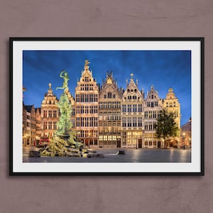 Antwerp Art Print | Belgium Travel Poster, Belgium Wall Art, Antwerp original photo, Antwerp architecture, Travel Art, Antwerp Gift