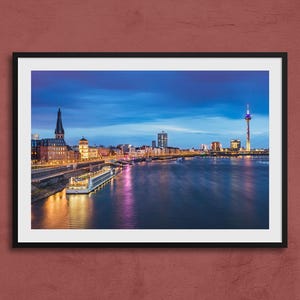 Düsseldorf Skyline Art Print | Düsseldorf Travel Poster, Germany Wall Art, Düsseldorf original photo, Düsseldorf skyline, Travel Decor