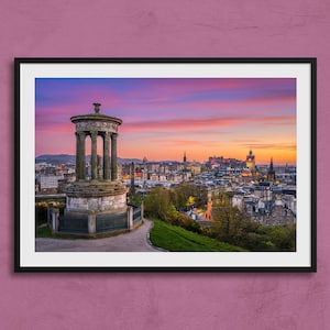 Edinburgh Art Print | Edinburgh Travel Poster, Edinburgh Wall Art, Edinburgh original photo, Scotland Print, Travel Art, Edinburgh Gift