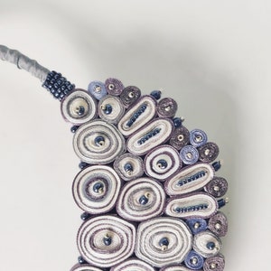 Reserved for EtsyDesignAwards2023: personalized wedding necklace for bride, statement necklace, bib necklace beaded,  Fiber art jewelry