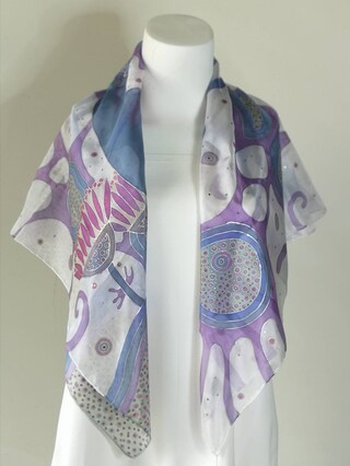 Sciarpa Donna In Raso Con Stampa Floreale E Leopardo - 90x180 Cm - Fascia Per Capelli E Scialle