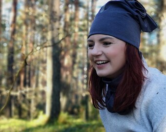 Minimalist unisex jersey caps and stoles, hat with reflector, head accessories, beanie, soft stretch hat, fitness hat, hair wear accessory