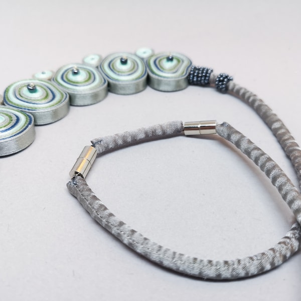 Fabric Cord Necklace Etsy