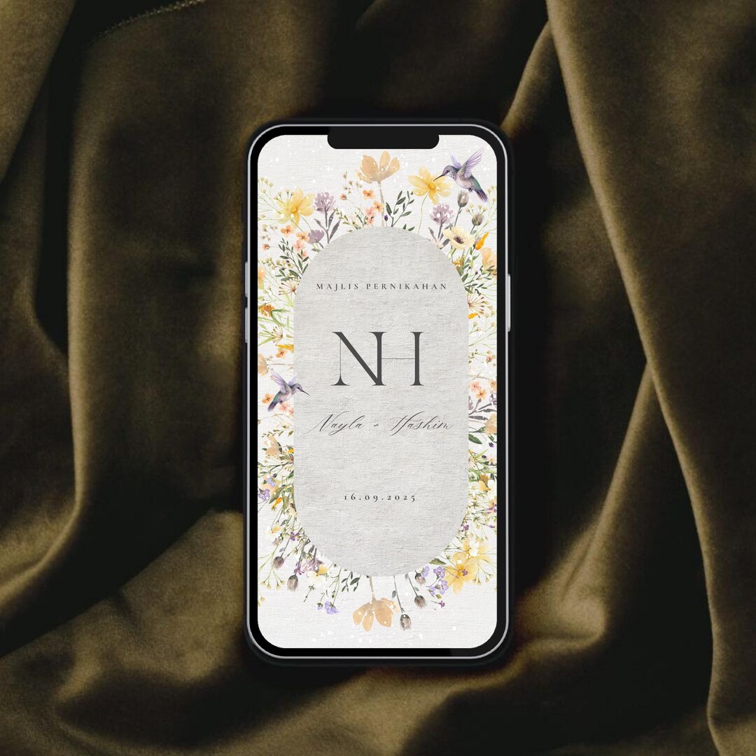 Wedding Digital Motion Invitation Card | Whimsical Series - the Golden ...