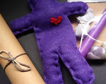 Handmade Voodoo Doll Poppet – Wiccan/Pagan Ritual Tool, Altar Decoration, USA