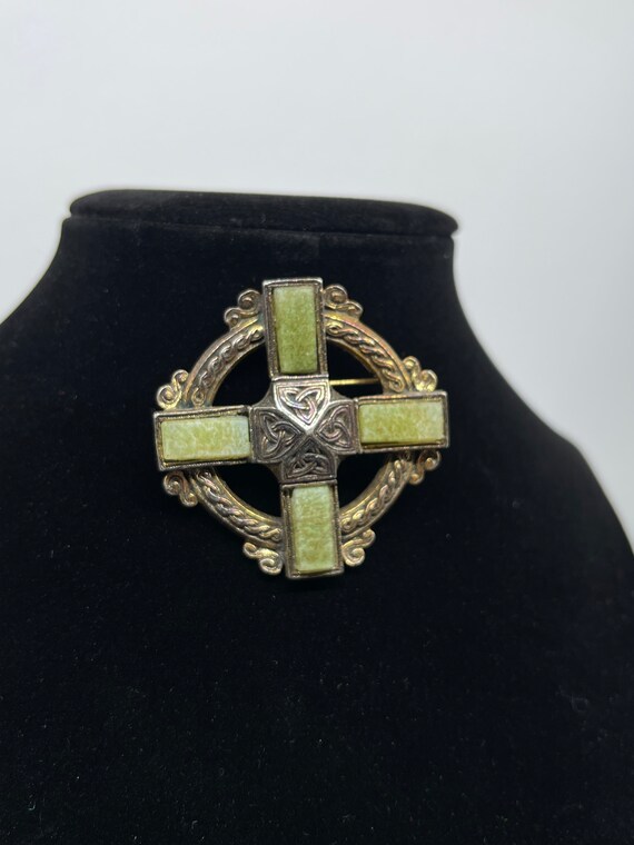 Beautiful Vintage 1980’s MIRACLE Green Cross Pend… - image 8