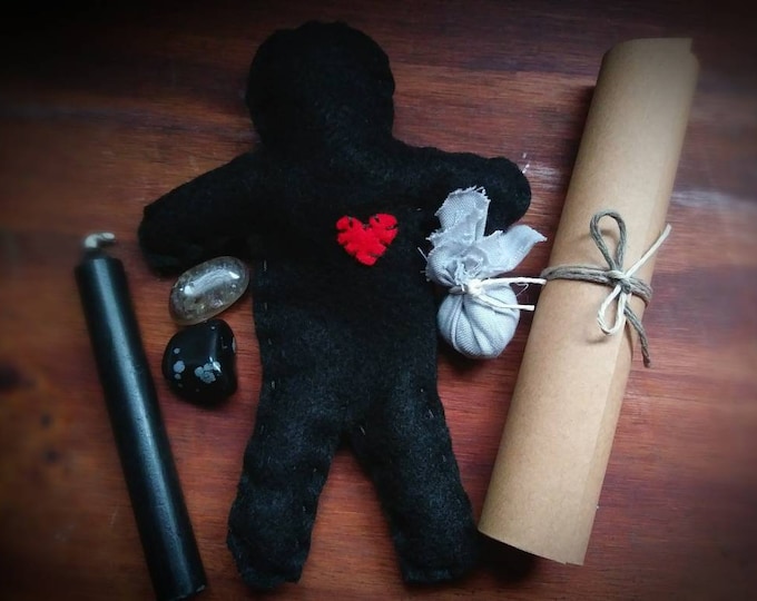 Featured listing image: Banishing Poppet Spell Kit Voodoo Doll Handmade Pagan Witch Poppets Witch New Orleans Wicca Folk Magick Ritual Hoodoo Magic