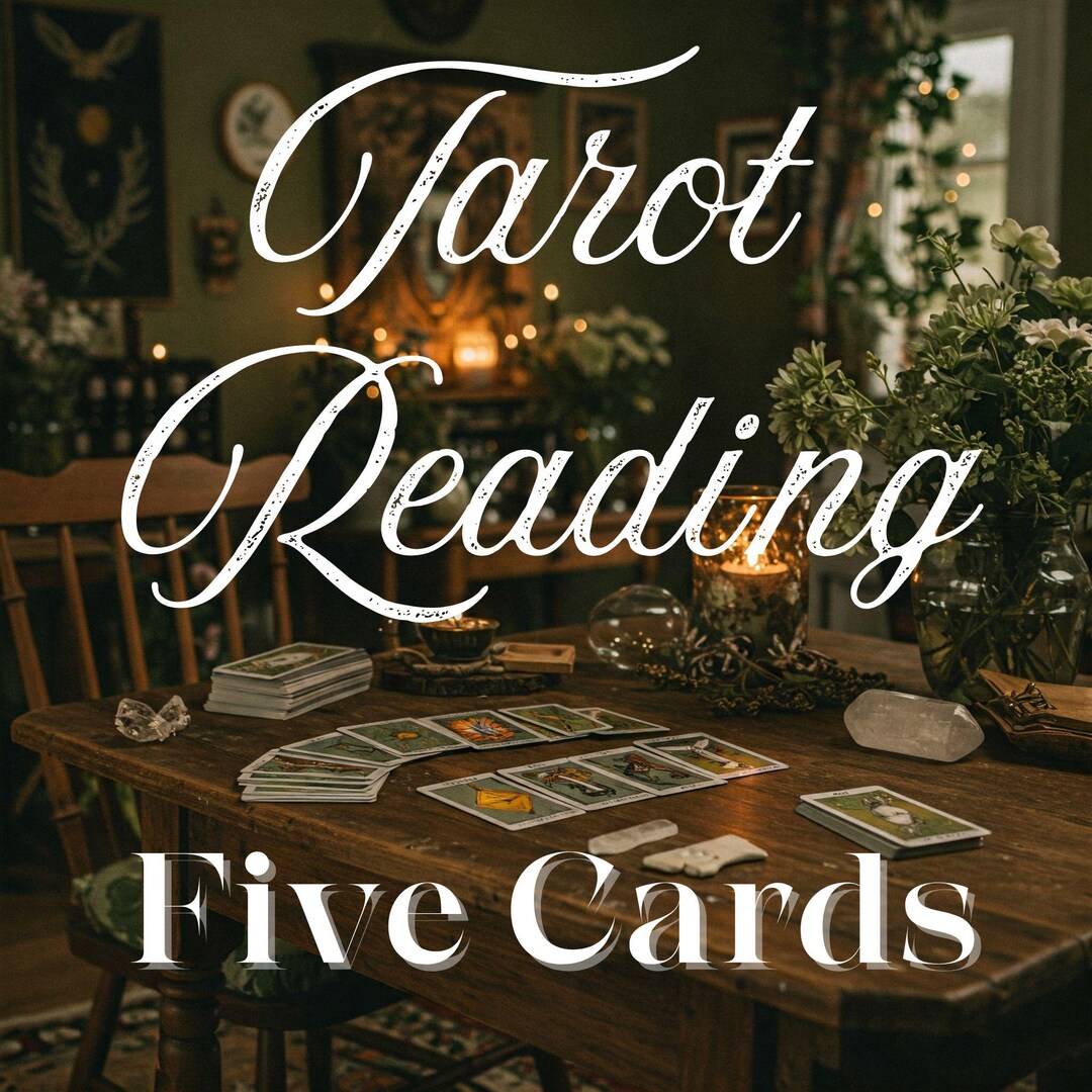 One Question - Five Card In-depth Tarot Reading - Spiritual Guidance - Etsy