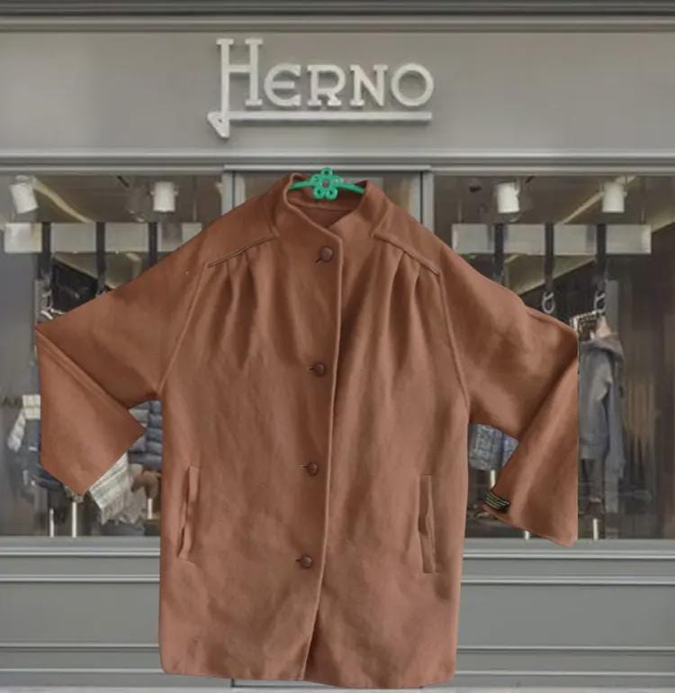 HERNO vintage wool jacket ヘルノ HERNO(ヘルノ－)】 HOODED ZIPPER SHORT FUR|allureville