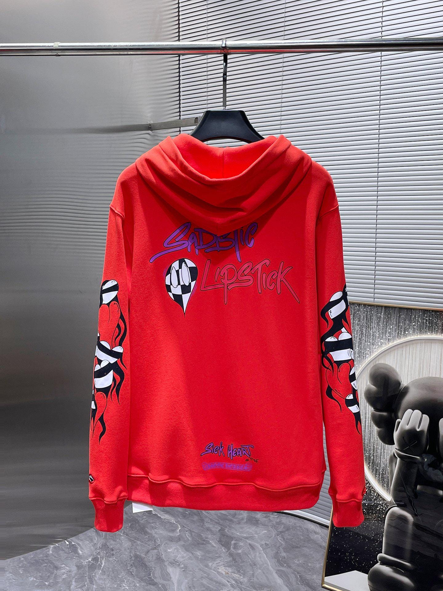 CHROME HEARTS Red Hoodie クロムハーツ レッドフーディー Red Chrome Hearts Hoodie - Etsy