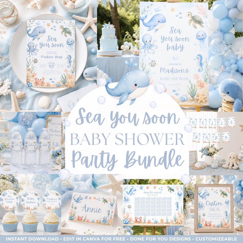 Sea You Soon Baby Shower - Etsy