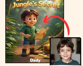 Personalized Kids Storybook | Custom Illustrated Book with Child as Main Character | Digital PDF Gift