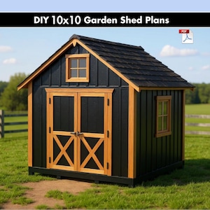 10x10 Garden Shed Plans – DIY Wooden Shed Building Guide (PDF)