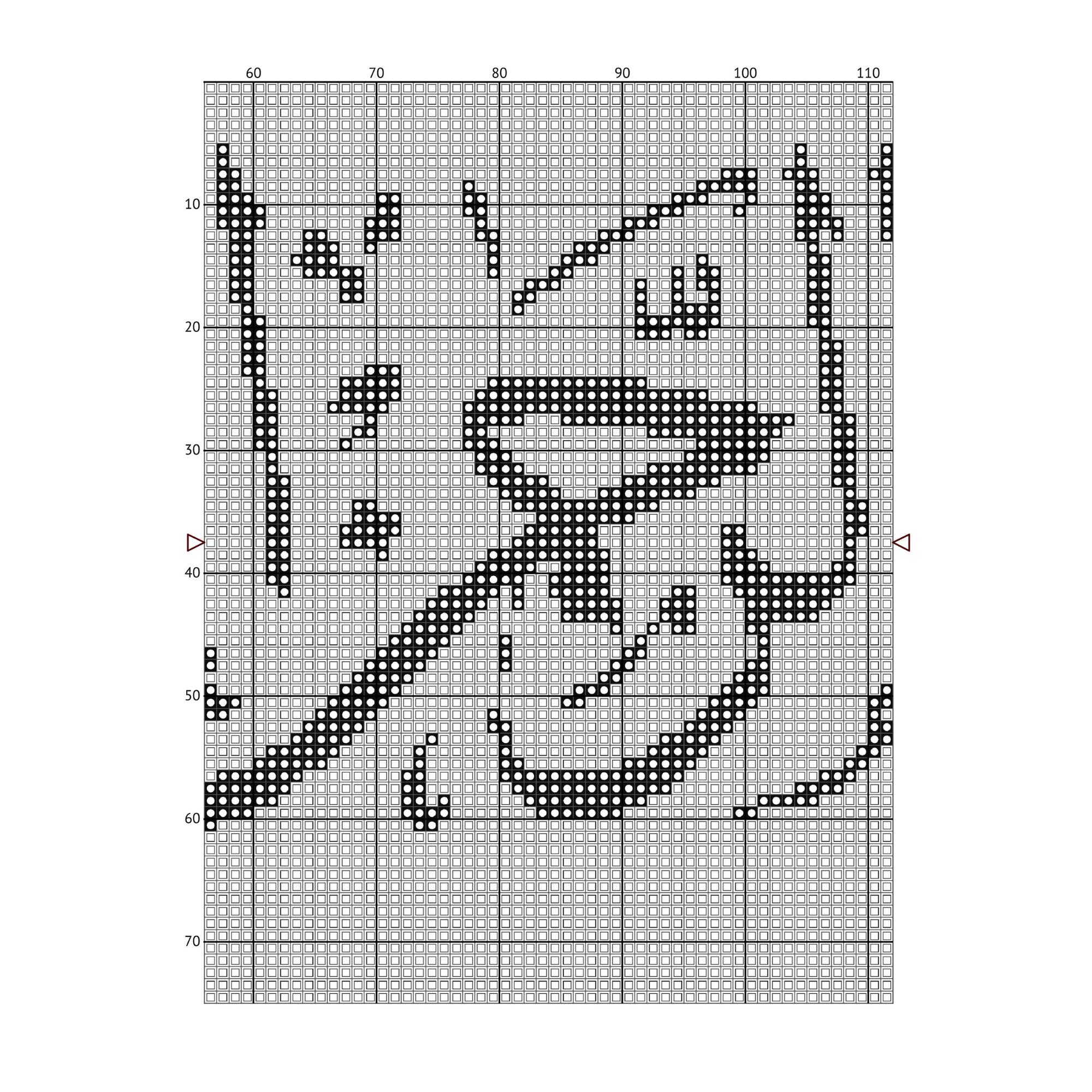 Bismillah Arabic Cross Stitch Pattern PDF, Long Horizontal Islamic ...