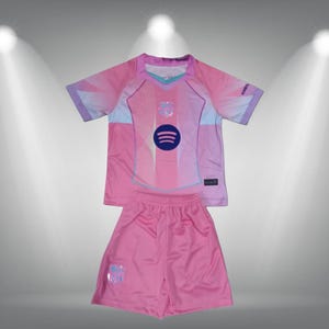 Football pour enfants - Tenue de football / Rose Barcelone (short ET t-shirt inclus)