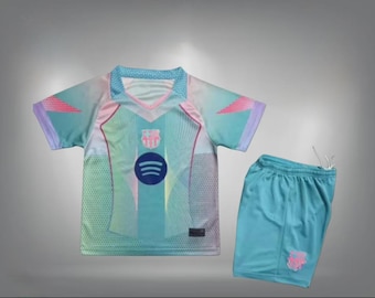 Voetbaltenue voor kinderen - Barcelona Blue (inclusief T-shirt EN shorts)