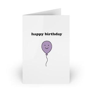 Happy Birthday Balloon Greeting Card