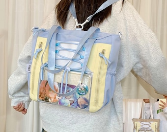 Ita Backpack For Pin Display, Large Ita Shoulder Bag, Window Badge Bag, Versatile Badge Backpack, Cute Window Bag, Kawaii Ita Bag Gift