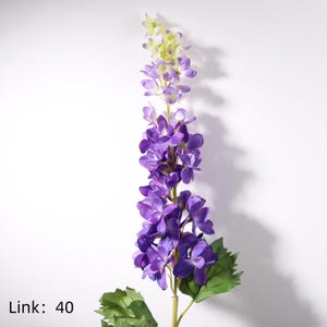 Deep Purple Silk Flowers - Etsy display picture 3