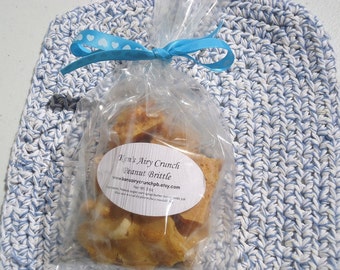 Peanut Brittle FAVORS 3oz - Ken&#39;s Airy Crunch Homemade Brittle Event Shower Wedding