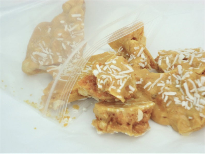 Peanut Brittle and Praline ASSORTED Set of SAMPLE Bags Ken's Airy Crunch Homemade Candy Bag image 4