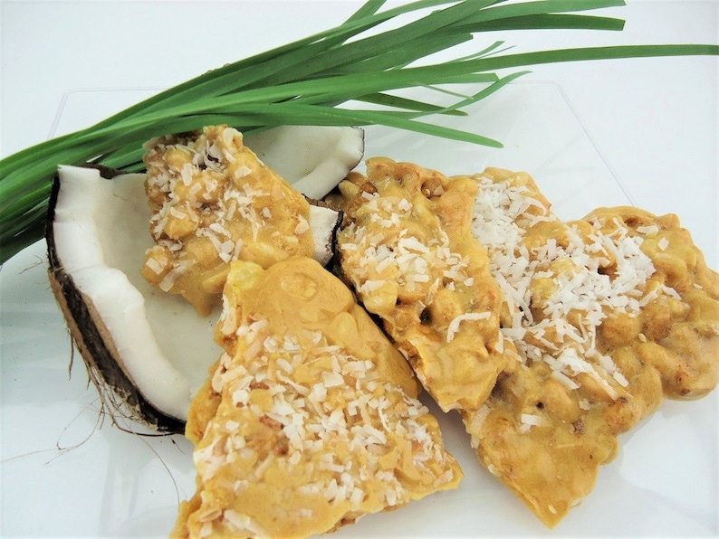 Coconut Peanut Brittle Ken's Airy Crunch Homemade Brittle Candy Bag image 1