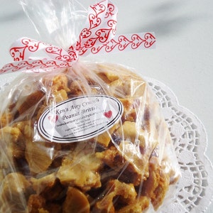 Peanut Brittle ONE LB Ken's Airy Crunch Homemade Brittle Candy Bag image 2