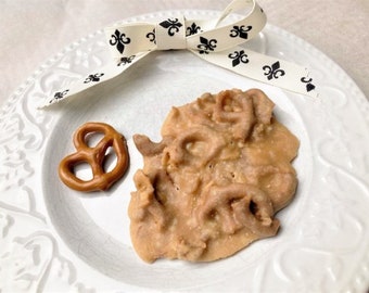 PRETZEL Pralines - no nuts - Ken's Airy Crunch Homemade Pralines Candy Bag HALF LB
