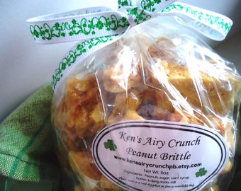 Peanut Brittle HALF LB - Ken&#39;s Airy Crunch Homemade Brittle Candy Bag