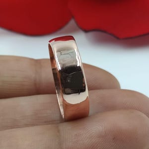 100% Solid Copper Band For, Women&#39;s & Men ,Copper Ring Gift , Copper Jewells ,Dainty Gift  Ring, Handmade Jewelry, Ring,  Gift For Men Gift