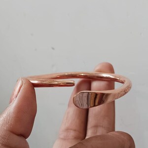 Handmade Hammered Copper Cuff Bracelet: Healing Copper Bangle