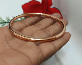 USTeckno Hand Forged Pure Copper Bracelet - Solid, Adjustable, Uncoated For Health Benefits