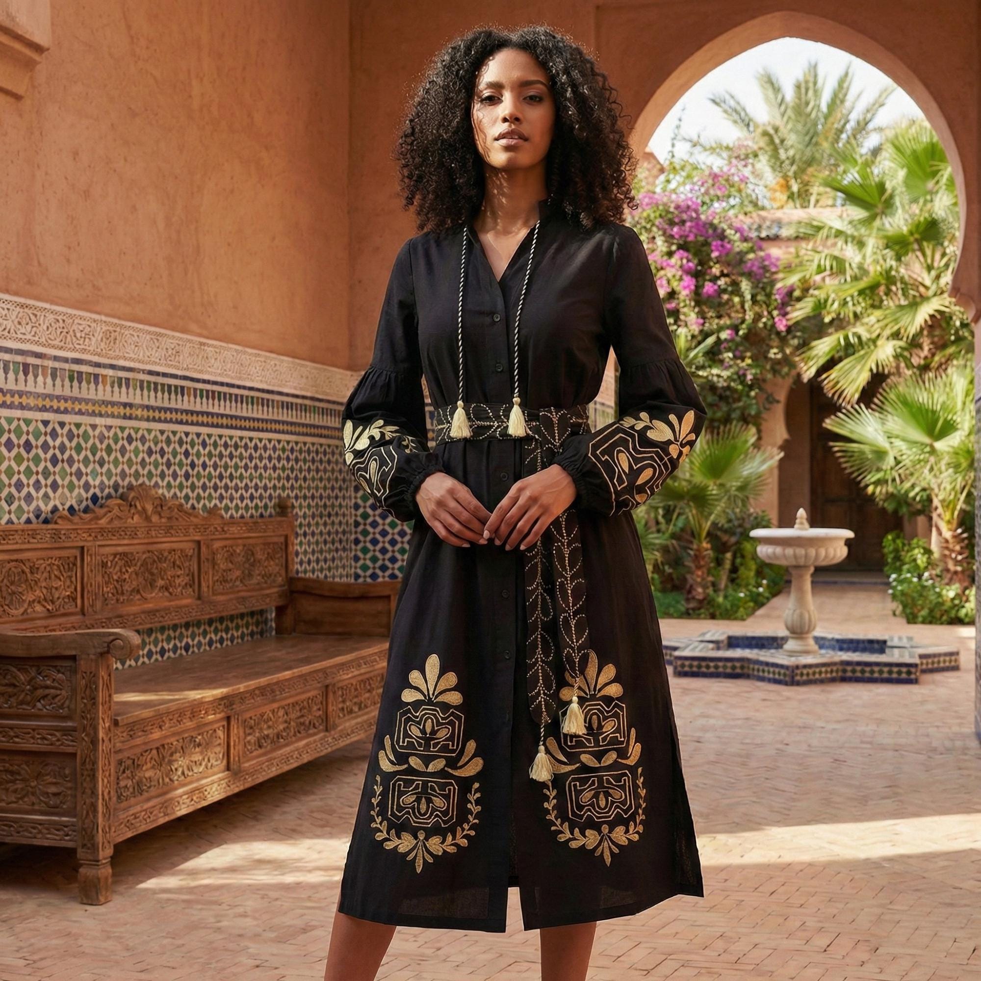 mandarin collar dress black Short Sleeve Mandarin Collar Bodycon Chinese Dress with Short Pants Black / M