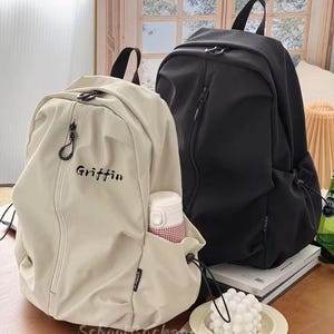 Customizable Polyester Laptop Backpack: Personalized Commute Rucksack