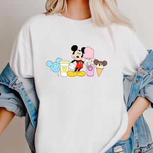 Stitch Disney Snacks T-Shirt | Lilo and Stitch Tee | Women’s White Disney Shirt | Disney Park Shirt | Cute Snack Lover Tee