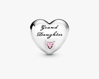 Enkelin Pandora Love Herz Charm ALE S925 Sterling Silber Anhänger