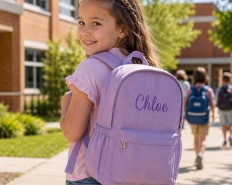 Personalized Toddler Backpack, Embroidered Kids School Bag, Preschool Bookbag, Kindergarten Bookbag