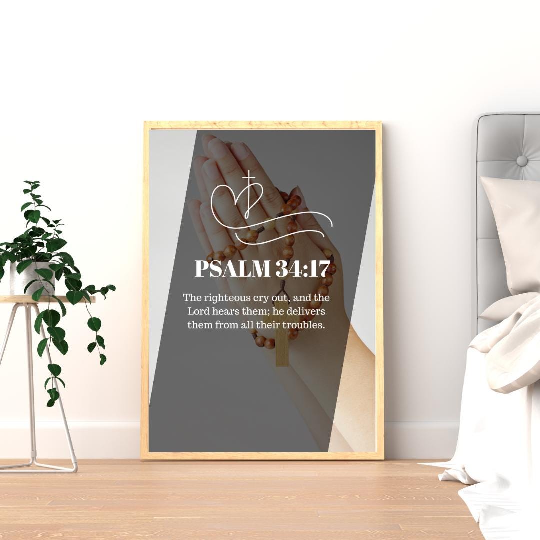 Inspirational Bible Verse Print: Christian Wall Art (digital Download ...